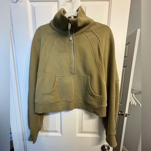 Lulu Scuba Oversized Funnel-Neck Half Zip